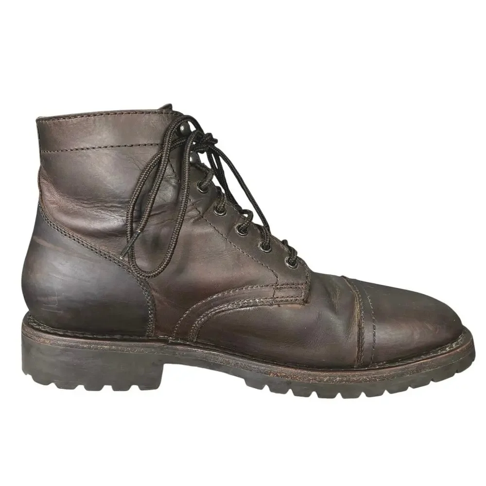 Thursday Men’s Captain StormKing Brown Leather Lug Sole Chukka Boot Size US 9.5